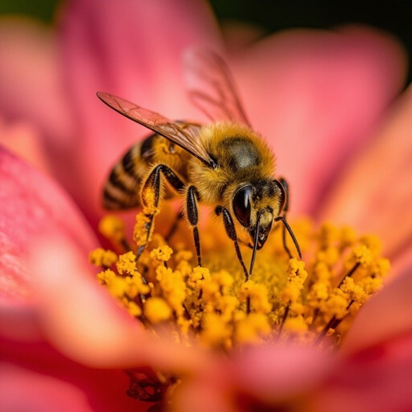 蜜蜂与花蕊